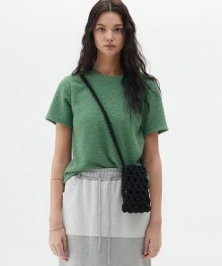 Best Sellers [LARTIGENT] SS 22 TERRY T-SHIRT(GREEN)