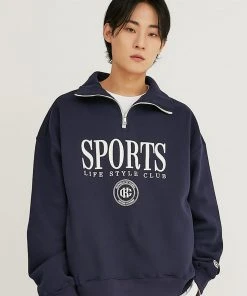 [CRUMP] SS 22 [Napping] Sports Emblem Zip-up Collar Sweatshirt (CT0346-1) Best Sellers