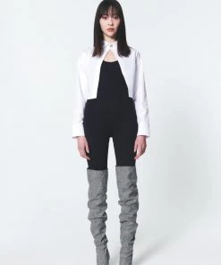 Best Sellers [INPREP] SS 22 Crystal Single Button Shirt White