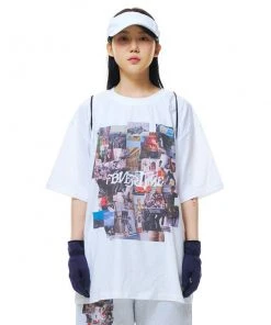 Best Sellers [FEVERTIME] SS 22 The Moment Graphic Short-Sleeved T-Shirt White