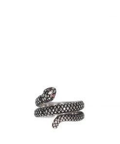 [STEEL EDITION] Seasonless Red Ice Snake Ring Best Sellers
