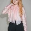 [SORRY TOO MUCH LOVE] Summer 22 Renne Oganza Ribbon Blouse_Pink Best Sellers