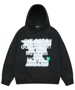 [MADMARS] SS 22 Broken Heart Hoodie Black Best Sellers