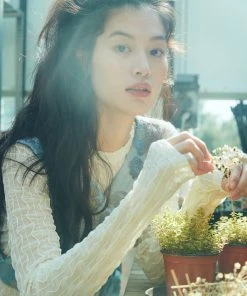 [HOKUS POKUS] Summer 22 Wave See-through Long Sleeve / Cream