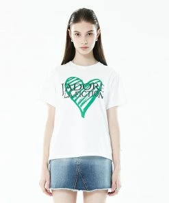 [LARTIGENT] Summer 22 HEART T-SHIRT(WHITE) Best Sellers