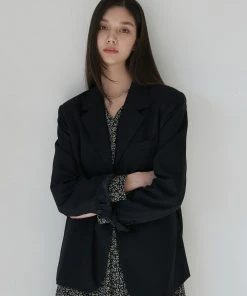 [JOORTI] SS 22 J936 Two Button Jacket (black)