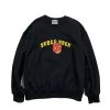 SK8ERROCK [SK8ER ROCK] FW 21 SKULL CHERRY SWEAT SHIRT BLACK