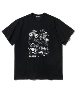 Best Sellers [FASTLE] SS 22 Comic Turtles Tee Black