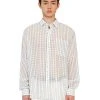 Best Sellers [LECYTO] Summer 22 OVERFIT ESSENTIAL CHECK SHIRTS_(WHITE)