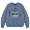 [MADMARS] SS 22 Broken Heart Sweatshirt Blue