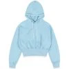 [DUCKDIVE] Summer 22 Inside Out Wave Crop Hooded Pastel Blue
