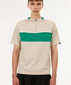 [ANOTHER YOUTH] Summer 22 Half Zip-up T - Beige Best Sellers