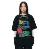 Best Sellers [FEVERTIME] SS 22 Spray Graphic Short-sleeved T-shirt Black