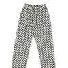 Best Sellers [DUCKDIVE] SS 22 Checkerboard Cotton Pants BLACK