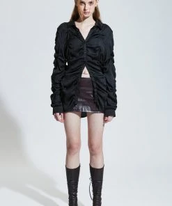 [PAIN OR PLEASURE] FW 21 LOTUS SHIRT Black Best Sellers