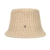Best Sellers [HIGH SCHOOL DISCO] Seasonless Badge Summer Knit Bucket Hat Light Beige
