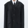 Best Sellers [BASICCOTTON] SS 22 TR Jacket - BLACK