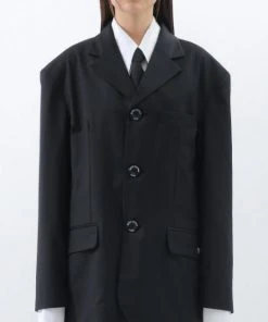 Best Sellers [BASICCOTTON] SS 22 TR Jacket - BLACK
