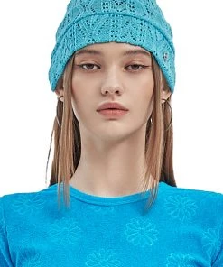 [CRANK] Summer 22 LACE KNIT TURBAN_SKY