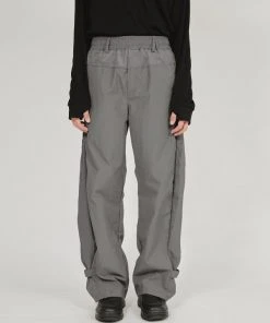 [FLARE] SS 22 Wide Split Pants - Dark Gray (FL-218)
