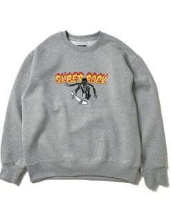 SK8ERROCK [SK8ER ROCK] FW 21 SKELETON SK8ER SWEAT SHIRT GRAY Best Sellers