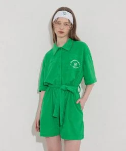 UNORMAL Best Sellers [UNUSUALNORMAL] SS 22 TERRY JUMPSUIT_GREEN