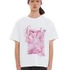 Best Sellers [LECYTO] Summer 22 FLOWER OCEAN LOGO T-SHIRT_(PINK)