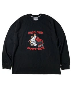 SK8ERROCK [SK8ER ROCK] FW 21 GOOD DEAL LONG SLEEVE T-SHIRT BLACK