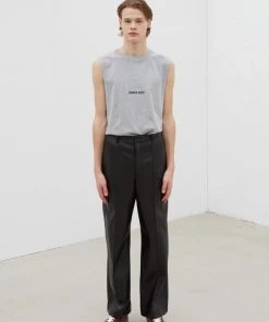 [INPREP] SS 22 UNFAZED SLEEVELESS (GREY)
