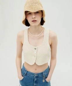 [GOCORI] Summer 22 PETIT FLOWER TWEED VEST