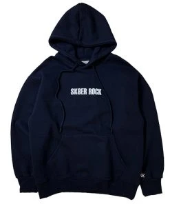 SK8ERROCK [SK8ER ROCK] FW 21 BURNING EYES HOODIE NAVY