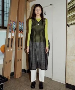 [SPARKLING PIECE] SS 22 MESH WRAP DRESS