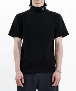[BASICCOTTON] Summer 22 Turtleneck Half-top - BLACK