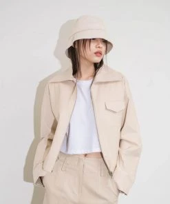 UNORMAL Best Sellers [UNUSUALNORMAL] SS 22 COTTON CROP JACKET _ BEIGE