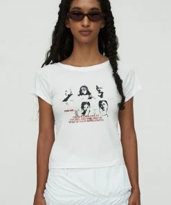 [NACHE] Summer 22 DAMAGE MONTAGE T-SHIRT (UNISEX)-WHITE