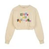[HIGH SCHOOL DISCO] SS 22 Color Paper Sweatshirt_Ivory