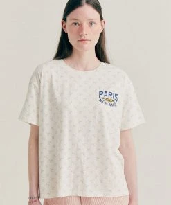 [BENSIMON] Summer 22 FLORAL HALF SLEEVE - PINK