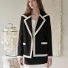 [REMANTIST] SS 22 Sailor Collar Tweed Jacket (black) Best Sellers