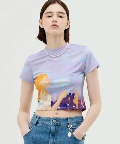 [GOCORI] Summer 22 WATERING THE CITY CROP TOP - COLORED