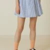 [DEARSTALKER] Summer 22 BENE CHECK SKIRT - BLUE Best Sellers