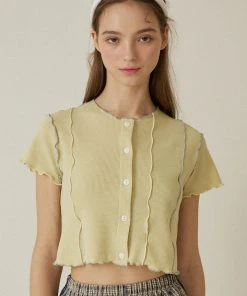 Best Sellers [DEARSTALKER] Summer 22 FIORI WAFFLE CARDIGAN - OLIVE