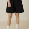 [DEARSTALKER] Summer 22 LILY BERMUDA PANTS - BLACK