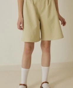 [DEARSTALKER] Summer 22 LILY BERMUDA PANTS - OLIVE Best Sellers