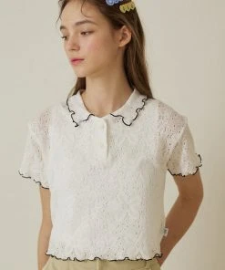 [DEARSTALKER] Summer 22 LOTUS LACE T - WHITE