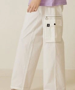 [DEARSTALKER] Summer 22 ZIPP CARGO PANTS - WHITE Best Sellers