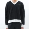 [BASICCOTTON] SS 22 Mixed Sweatshirt - BLACK