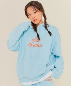 [AQOSTUDIOSPACE] SS 22 A-LOGO HOODIE SKY