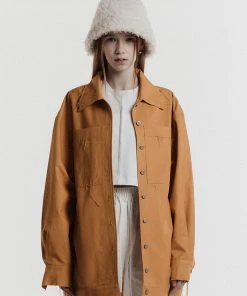 [MEENDERI] SS 22 BIG POCKET JACKET - YELLOW