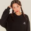 Best Sellers [AQOSTUDIOSPACE] SS 22 AQO A-LOGO PK SWEATSHIRTS BLACK