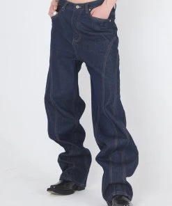 [SSERPE] SS 22 Curved Denim Pants